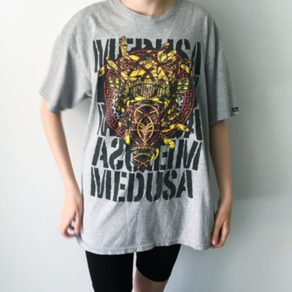 Crooks & Castles Tops - Crooks & Castles Graphic Tee Shirt Medusa Gray L